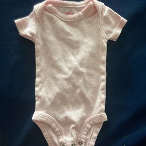 Carter’s newborn onesie light pink